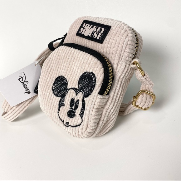 Disney Mickey Mouse Crossbody Phone Bag Pouch Purse - Picture 10 of 11